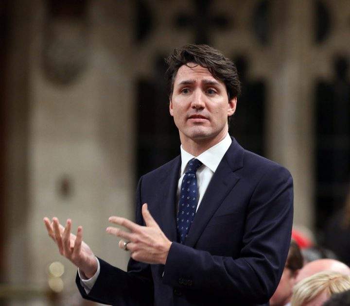 Prime Minister Justin Trudeau in Question Period.