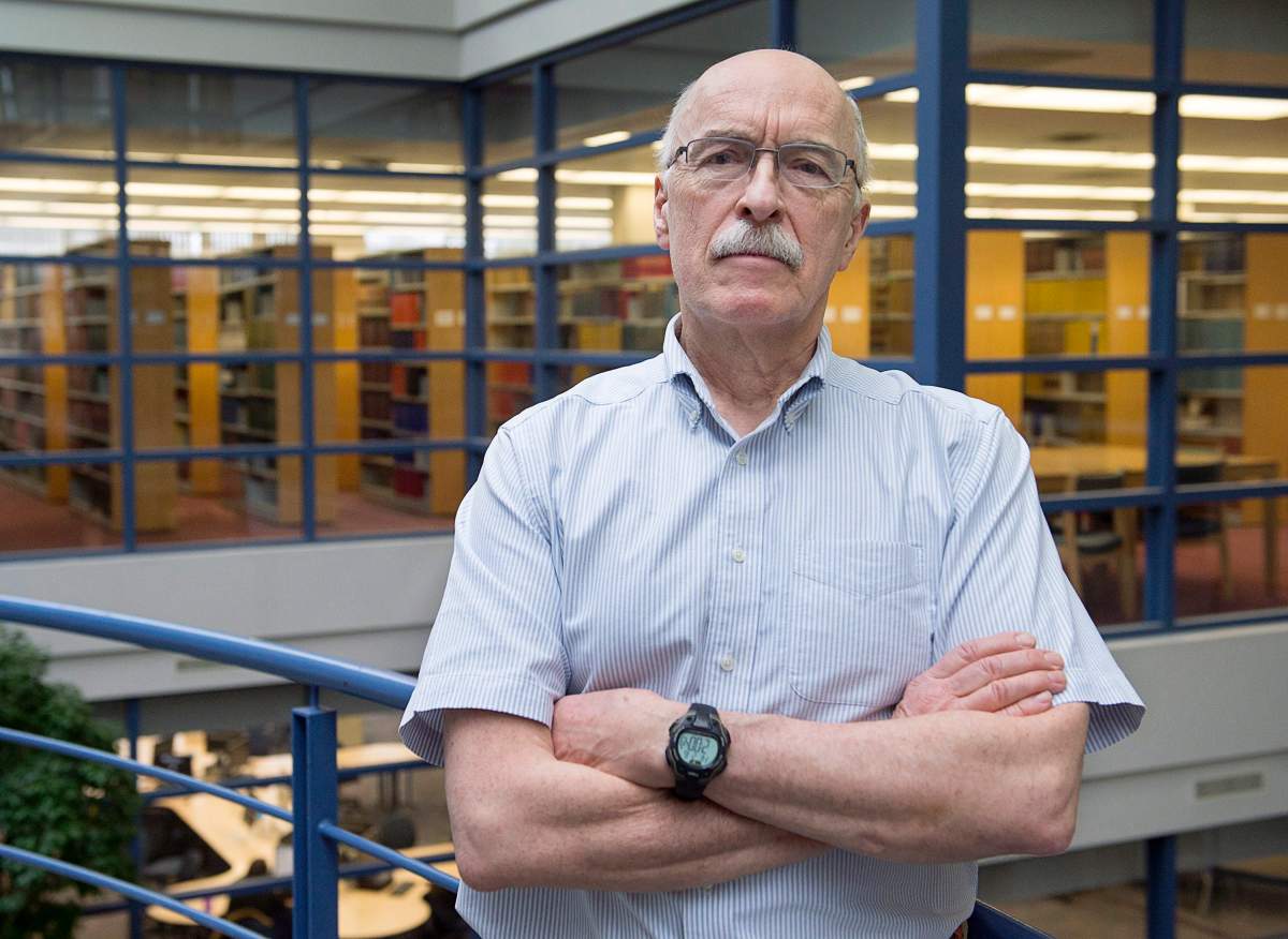 Archie Kaiser, a law professor at Dalhousie University, is seen at the school in Halifax on Friday, Feb. 16, 2018. 