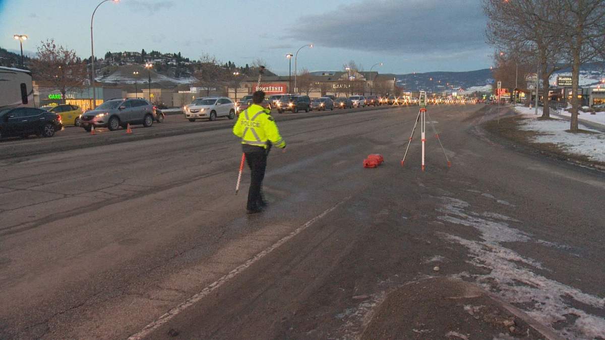 RCMP are investigating a hit-and-run accident that happened Monday at Banks Rd. and Harvey Ave. 