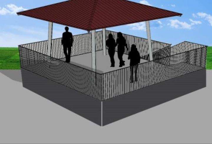 Abasand Lookout design option two elevates the lookout by three feet.