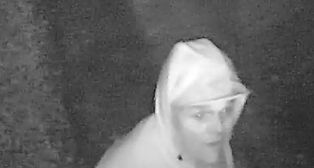 Video surveillance of one of the suspects, who police said broke into a business in east London.