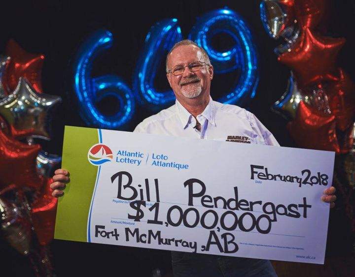 Bill Pendergast, a Fort McMurray man, bought a winning Lotto 649 ticket while visiting his ailing father in Newfoundland. He says he and his wife plan to use their $1 million prize to finish rebuilding their home after the 2016 wildfire.
