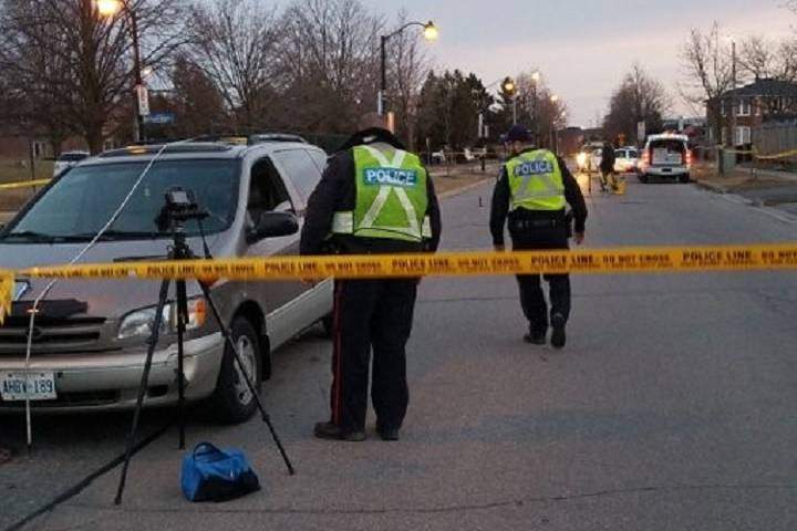 The scene where an 11-year-old boy was struck and killed Tuesday in Scarborough.