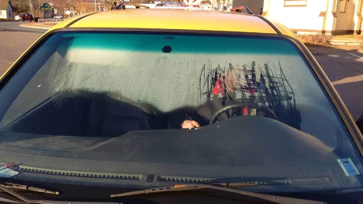 RCMP are reminding drivers to clear their windshields. 