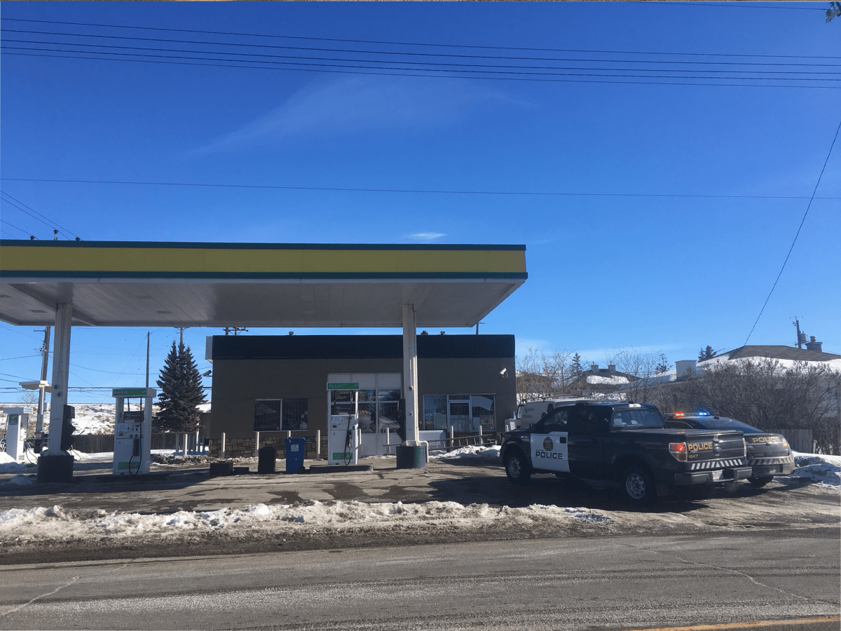 Occupation Health and Safety (OHS) have been called to investigate after a man was injured falling from a ladder at a Fas Gas in Calgary on Feb. 26, 2018.