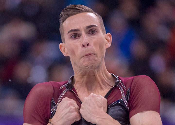Adam Rippon of the United States.