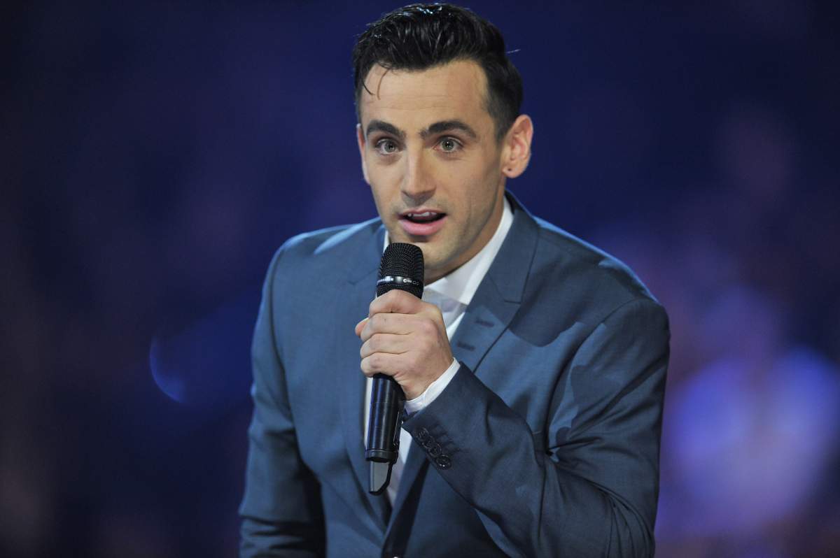 Jacob Hoggard of Hedley hosts the 2015 JUNO Awards at FirstOntario Centre on March 15, 2015 in Hamilton, Canada. 