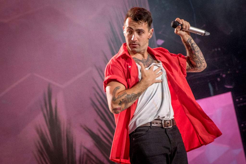 Jacob Hoggard of Hedley performs at We Day Canada at Parliament Hill on July 2, 2017, in Ottawa.