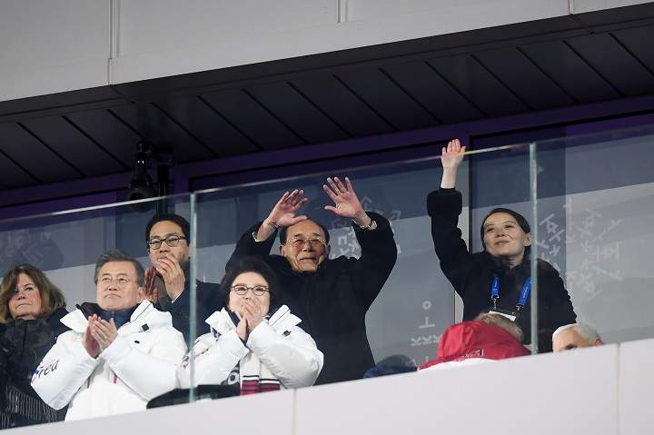 Kim Yo Jong and President of South Korea, Moon Jae-in.