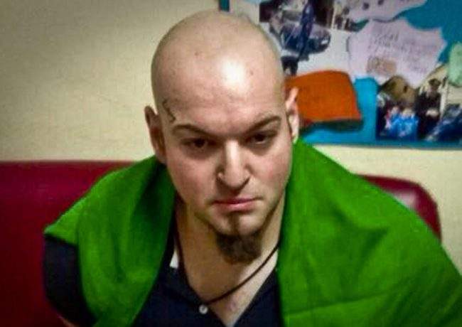 A picture showing a man identified by Italian paramilitary police as Luca Traini, who is accused of having shot with a firearm to several people in Macerata, Italy, Feb. 3, 2018.