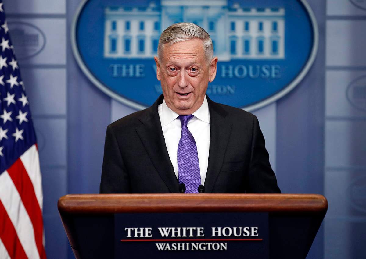 Jim Mattis, speaking to reporters Tuesday while travelling in Europe,
was adamant he knew of no Russian contractors killed in the
fighting.