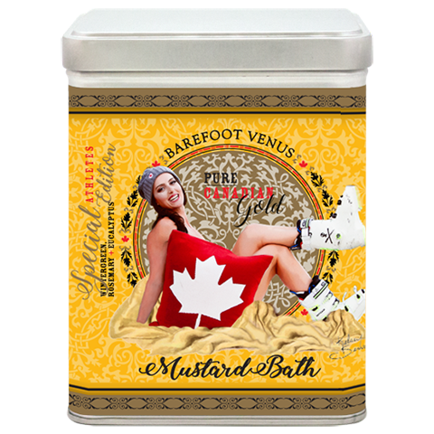 Barefoot Venus Mustard Bath, a special athlete’s edition for Kelsey Serwa.