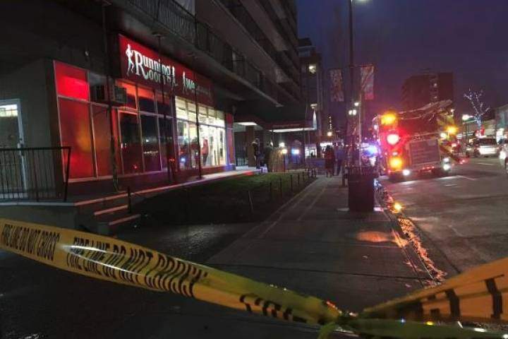 Emergency crews on the scene of a building evacuation in Kensington on Nov. 23, 2017. 