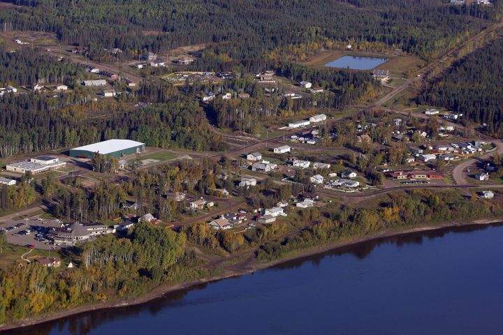 An aerial view of Fort McKay, Alta., Monday, Sept. 19, 2011. The Alberta government has released a draft plan for managing a contentious area that holds both oilsands resources and culturally significant Indigenous lands. The plan for Moose Lake, north of Fort McMurray and heavily used by the Fort McKay First Nation, will now go through a period of public consultation.