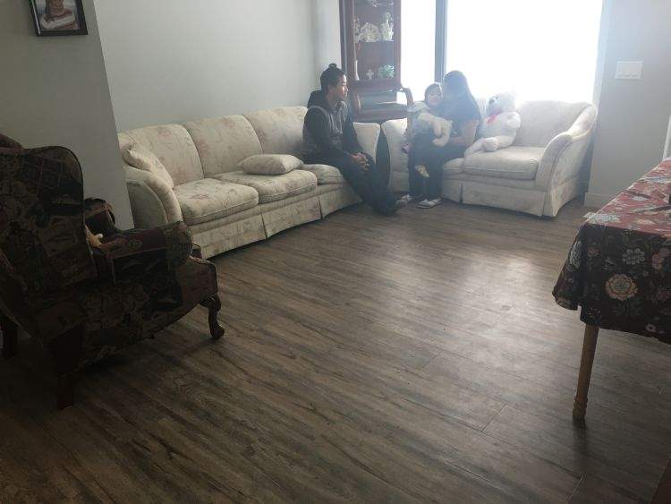 Hsar Keelar and her family moved into one of the suites on Dec. 22.