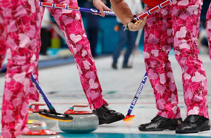 Members of Team Norway during the game.