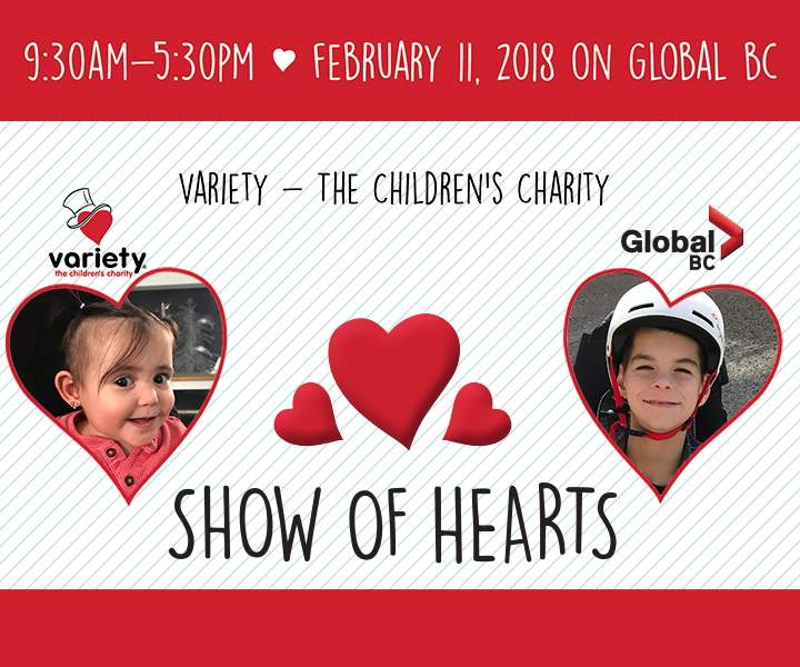 The Variety Show of Hearts takes place Sunday, Feb. 11, 2018.