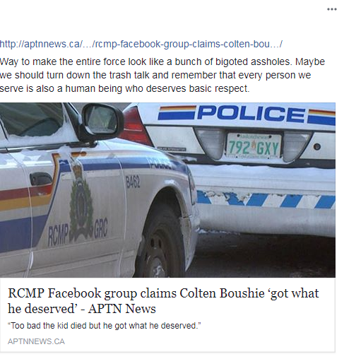 Members of the Facebook group react to reports of the comments.