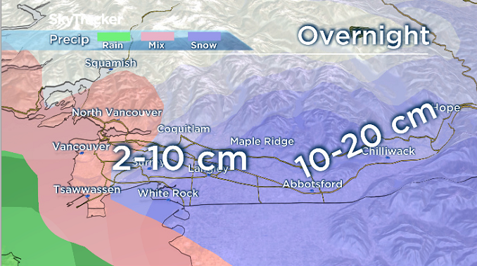 Vancouver snow chaos: snowfall causing havoc on roads, buses stuck, traffic lights out - image
