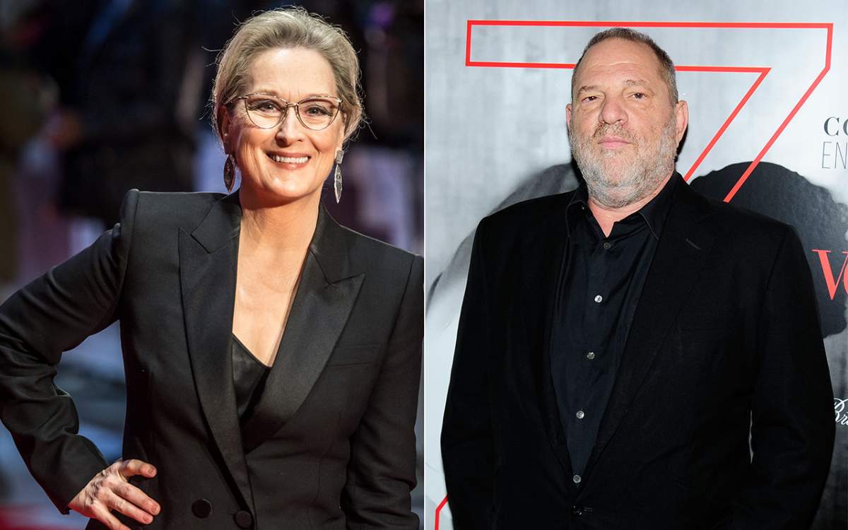 (L-R): Meryl Streep and Harvey Weinstein.