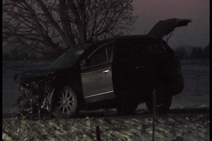 A SUV collided with a fuel truck on Sturgeon Road on Wednesday night.