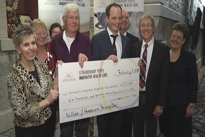 The W. J. Henderson Foundation donated more than $670,000 to Kingston hospitals on Thursday. The majority of the funds will be used for new atrial fibrillation research. 