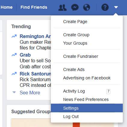 Find “Download a copy of your Facebook data”And download the file. 