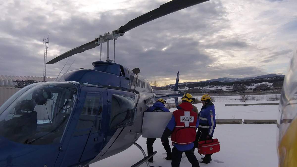 Central Okanagan Search and Rescue (COSAR) said they were called to the Greystokes provincial park at around 2 p.m. Sunday after a snowmobiler suffered a heart attack.