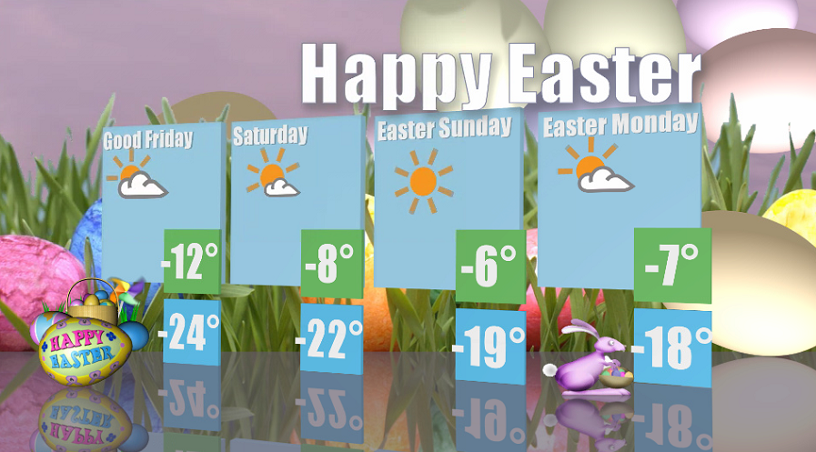-30 to -40 morning wind chills are on the way Good Friday & Saturday in Saskatoon.