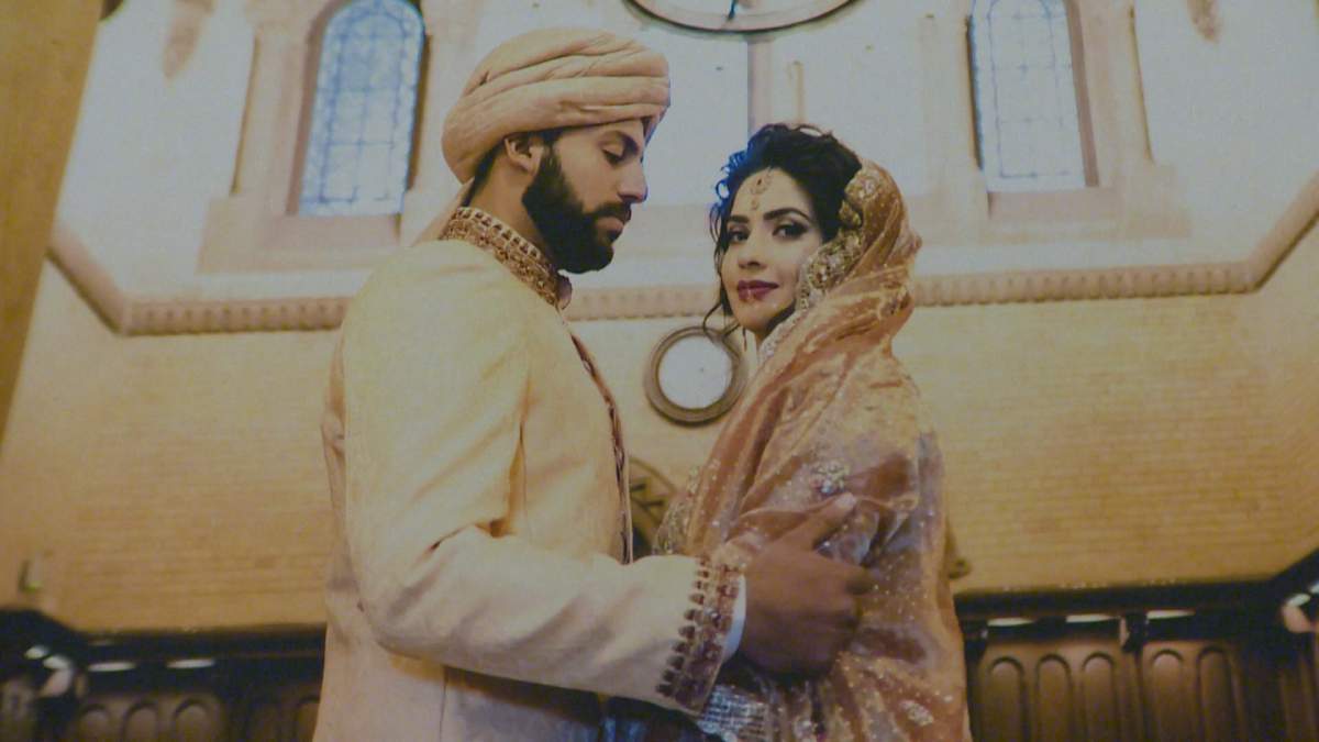 Ahmad Saleem and Ayesha Riaz on their wedding day in August 2016. Photo courtesy of Ahmad Saleem.