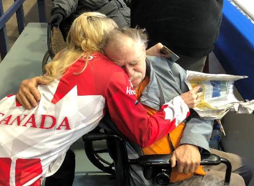 Long-time curling fan Bob Stevens finally got to meet one of his favourites Wednesday. 
