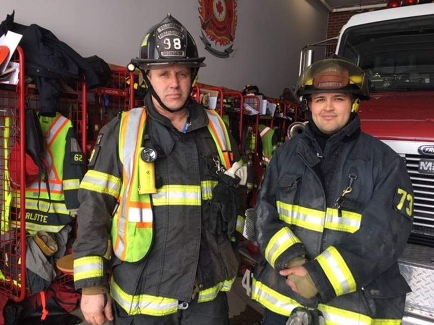 Donald Tupper and Brian Inkpen were part of the team that, along with assistance from the Canada Armed Forces, rescued a dog during a blizzard.