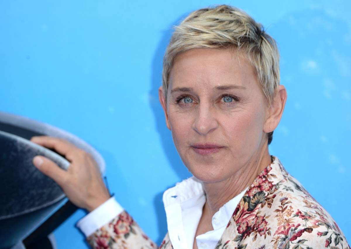 Ellen DeGeneres attends the UK Premiere of 'Finding Dory' at Odeon Leicester Square on July 10, 2016 in London, England.
