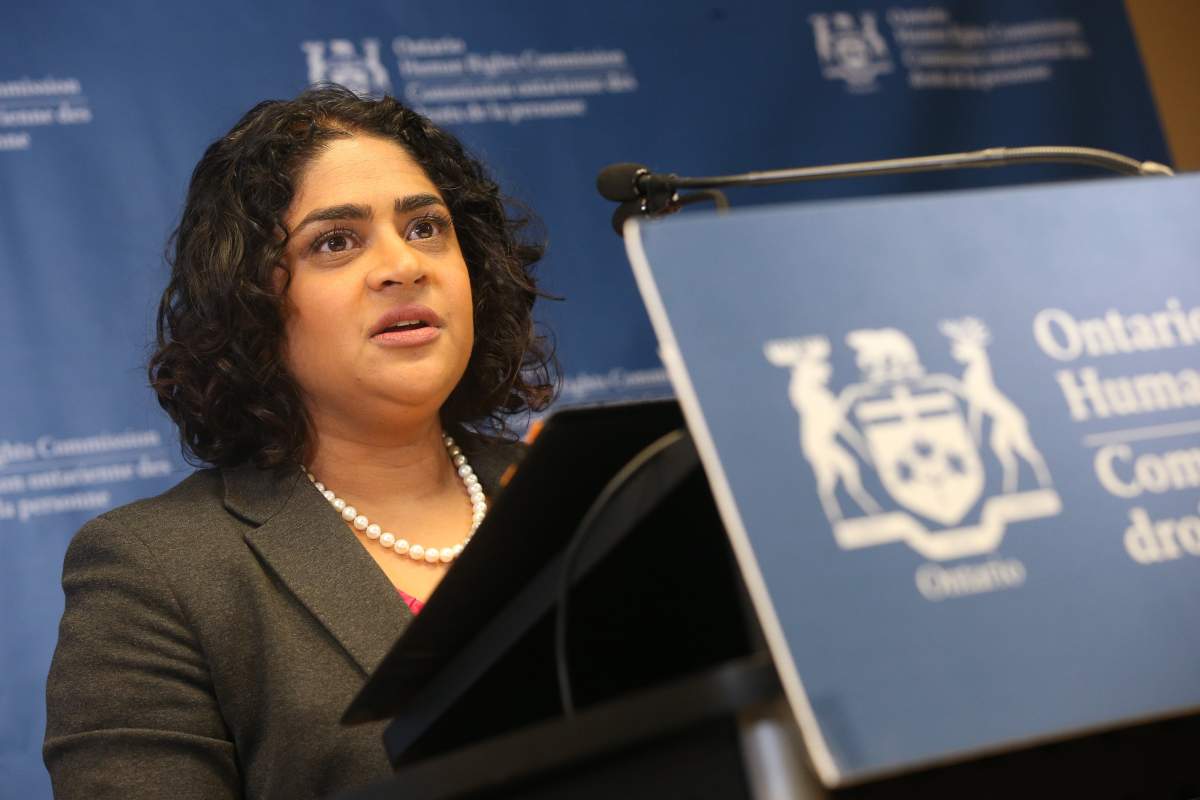 OHRC chief commissioner Renu Mandhane appears in a file photo.      