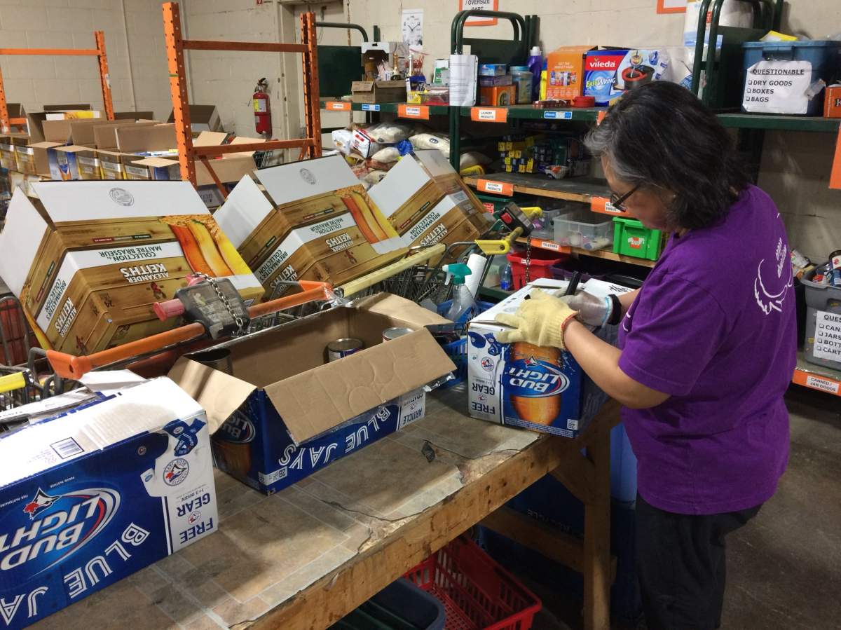 While last year's food drive collected 60-70,000 pounds of food, there was no goal this year.