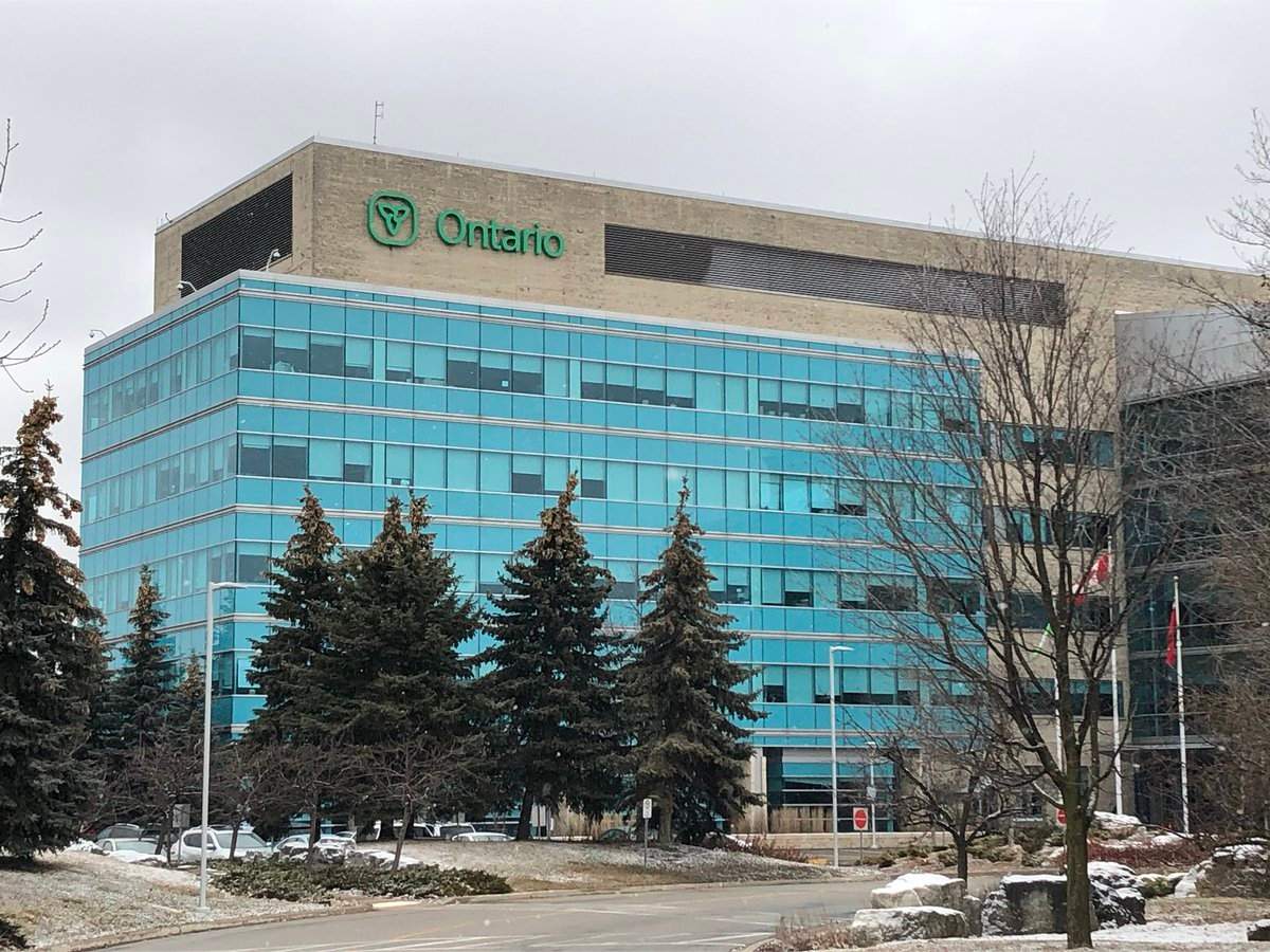 The Ontario Government building on Stone Road in Guelph was evacuated Monday morning while police investigated a suspicious package.