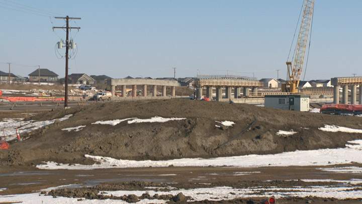 The interchange at College Drive and McOrmond Drive is ready for girders to be installed and additional traffic restrictions will be in place.
