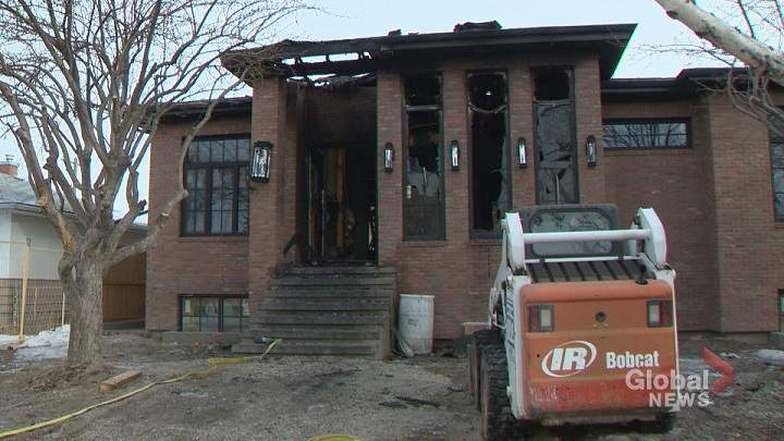 Around 2 a.m. Monday fire crews were called to a home under construction on Montrose Crescent N.E. for a report of a fire.