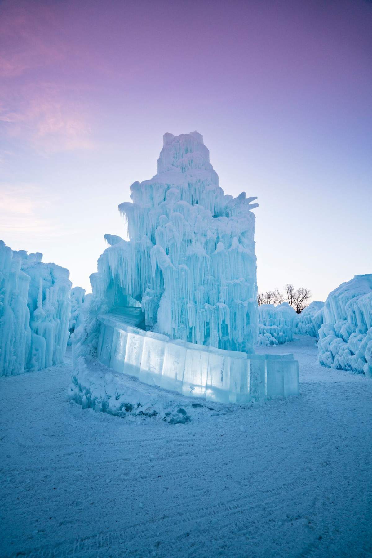 The 2018 version of the ice castle in Edmonton’s Hawrelak Park.