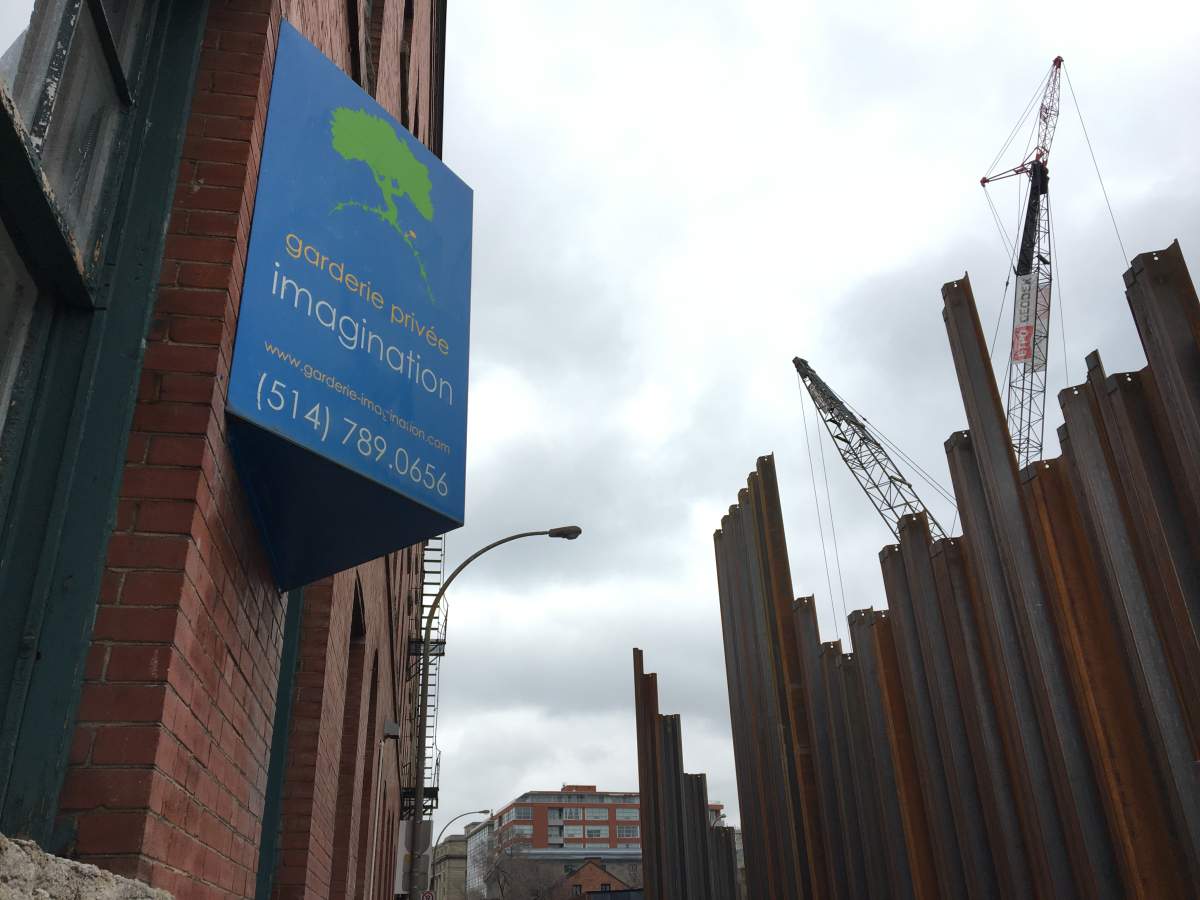 Noise from steel pilings being driven into the ground forces Imagination Daycare to close for two days.