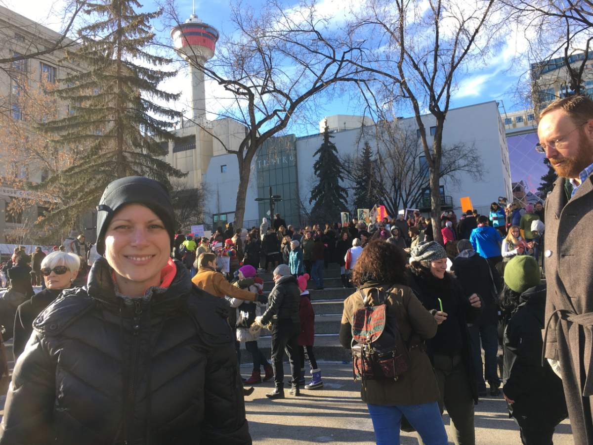 I walked with hundreds of other Calgarians in last year’s Women’s March.