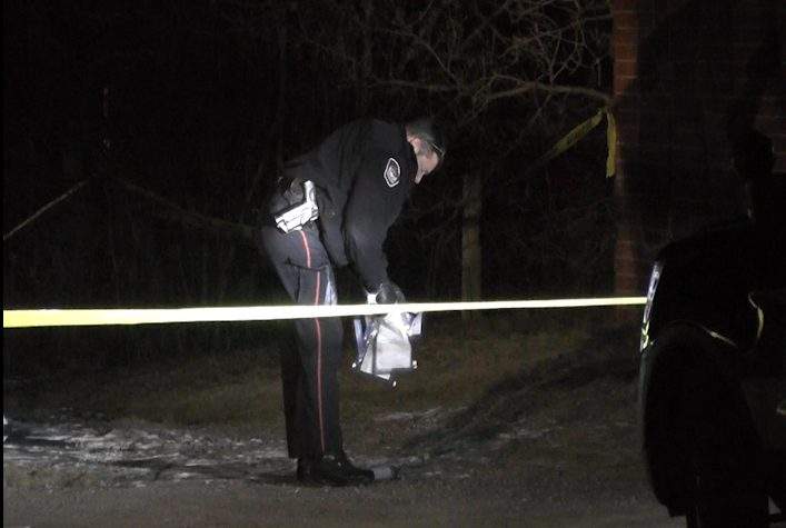 City of Kawartha Lakes Police investigate after a man was found injured outside a convenience store on Saturday night.