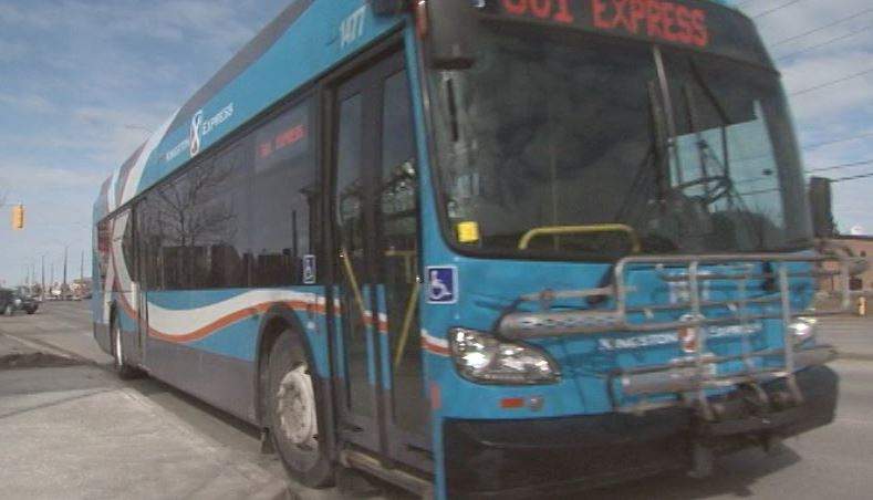 Kingston police say someone was sent to hospital with non-life-threatening injuries after a stabbing on a city bus.