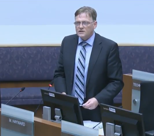 Martin Hayward will be retiring from his post as London city manager early next year.