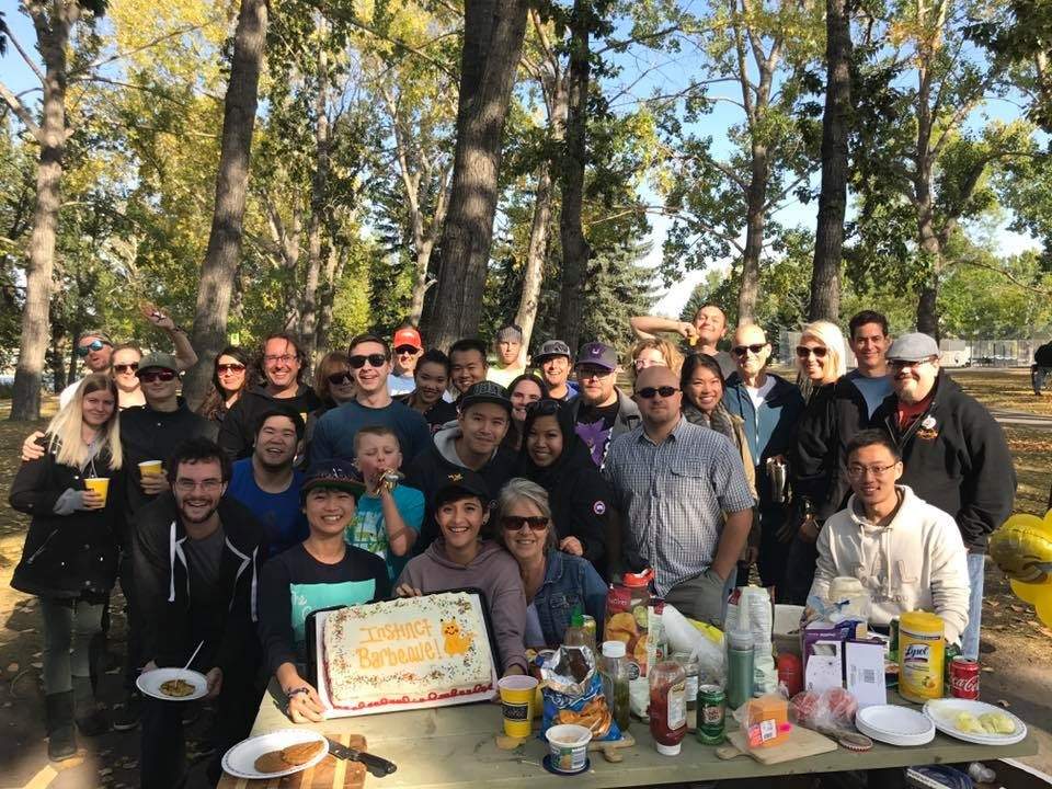 Pokemon Go Team Instinct BBQ held at Prince's Island Park and coordinated by Allan Mach, administrator of Pokemon Go's main Facebook page in Calgary.