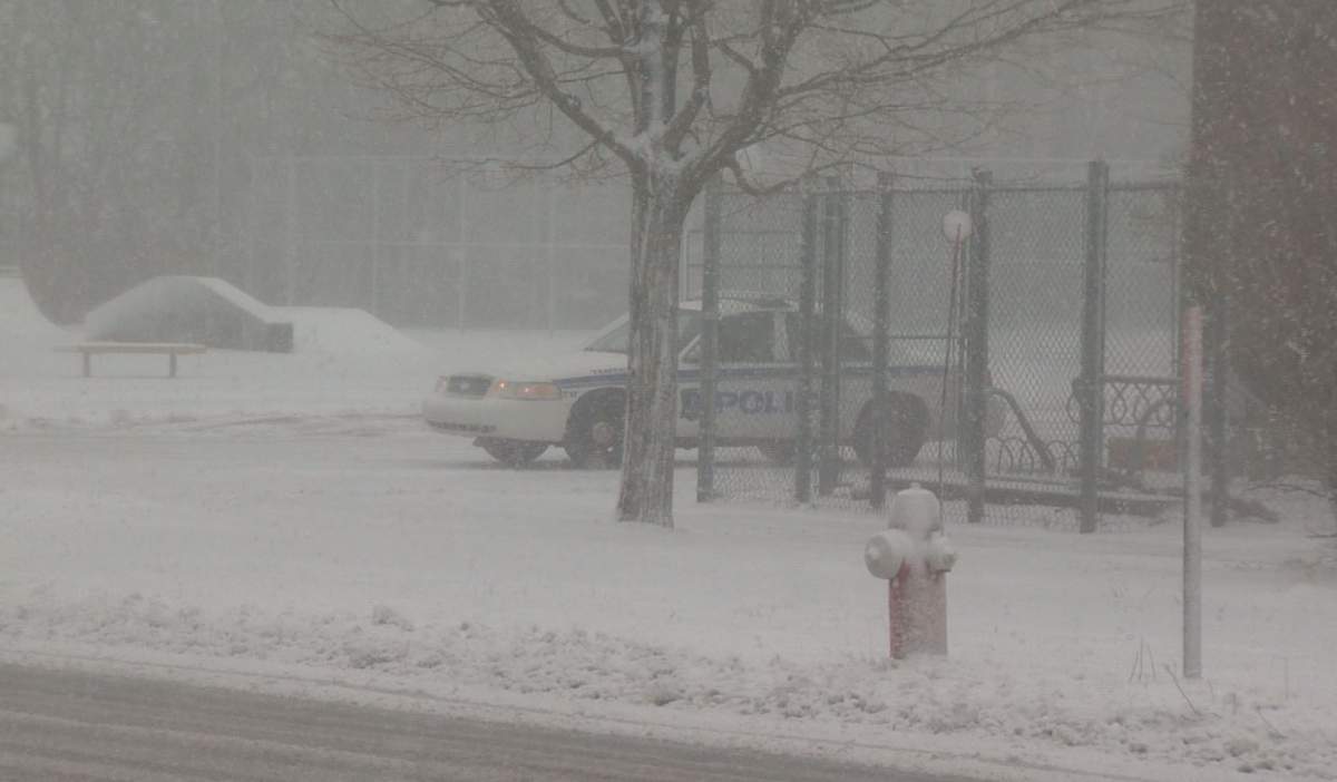 Halifax Regional Police presence is at three area schools on Thursday, including Caledonia Junior High School in Dartmouth.