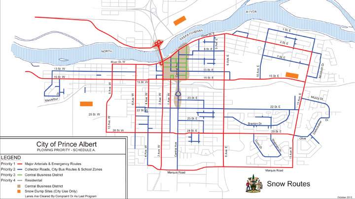 Prince Albert declares parking ban for up to 48 hours on all snow routes.