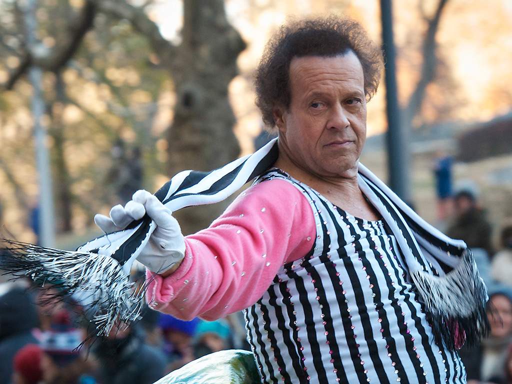 Richard Simmons at a parade.