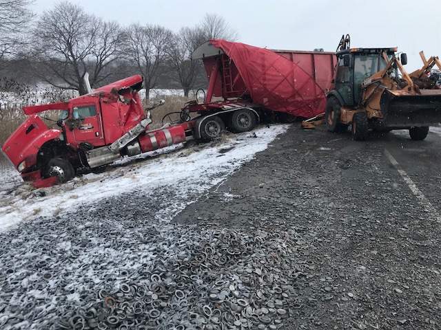 The crash resulted in the closure of Highway 401 westbound near Iona Road for roughly five hours.