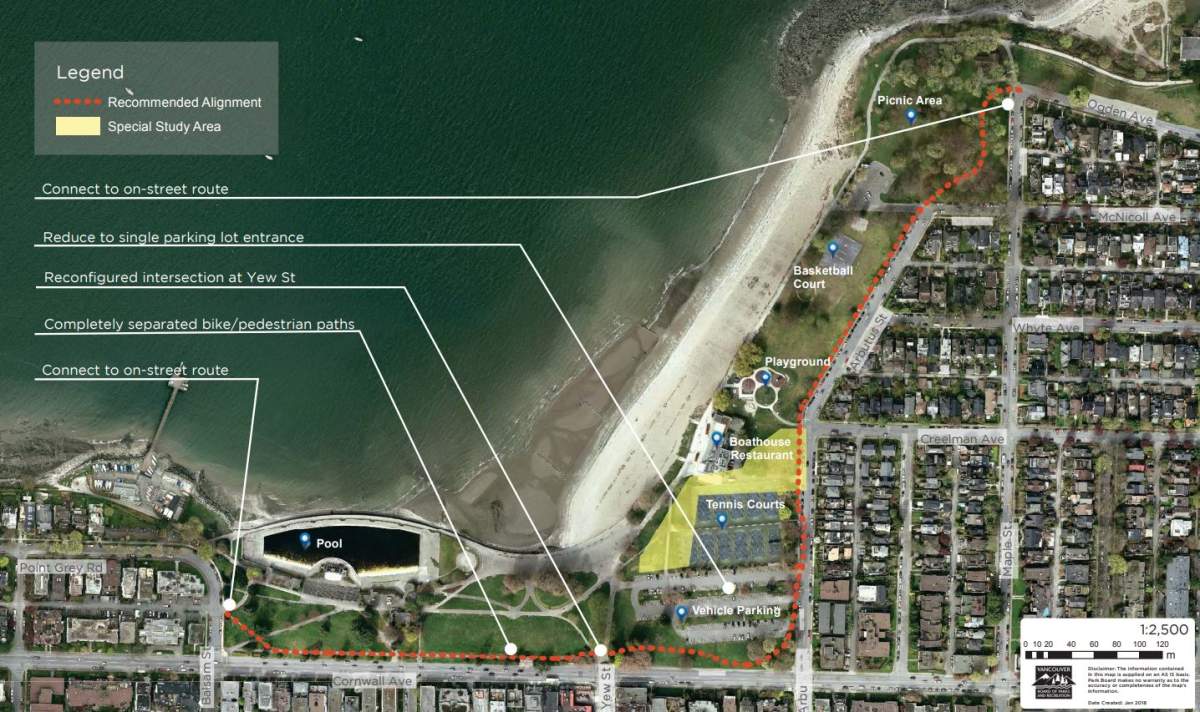 Vancouver Park Board delays decision on Kitsilano Beach bike path - image